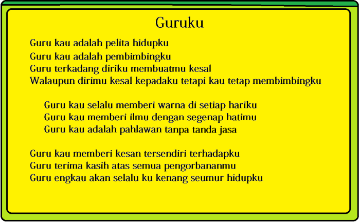 Puisi pendek tentang pendidikan