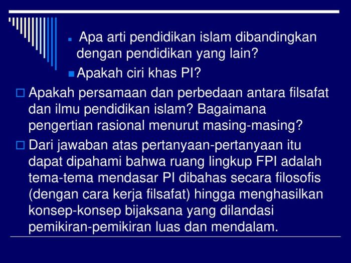 Pertanyaan tentang filsafat pendidikan