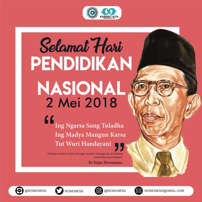 Poster hari pendidikan nasional