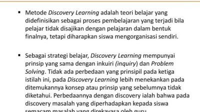 Teknik pembelajaran guided discovery untuk mengembangkan penemuan