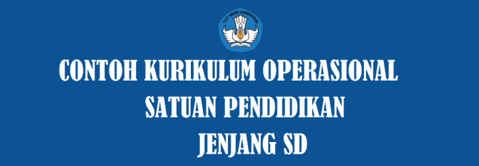 Kurikulum operasional satuan pendidikan