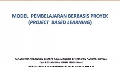 Pendekatan project-based instruction dalam pembelajaran berbasis proyek