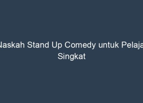 Stand Up Comedy: Pendidikan Indonesia, Lucu-lucuan Sambil Belajar