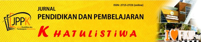 Jurnal konseling dan pendidikan