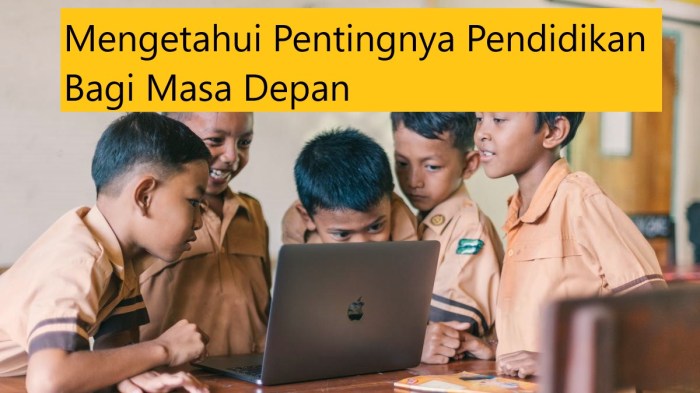 Makalah pentingnya pendidikan bagi generasi muda