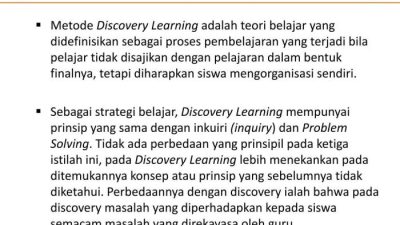 Strategi Pembelajaran Discovery Learning untuk Penemuan Aktif