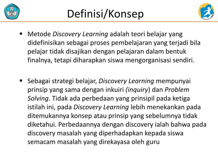 Strategi pembelajaran discovery learning untuk penemuan pengetahuan