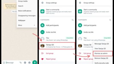 Cara admin menghapus grup whatsapp