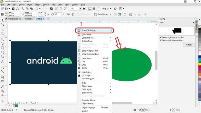 Cara memasukkan gambar menjadi background di coreldraw