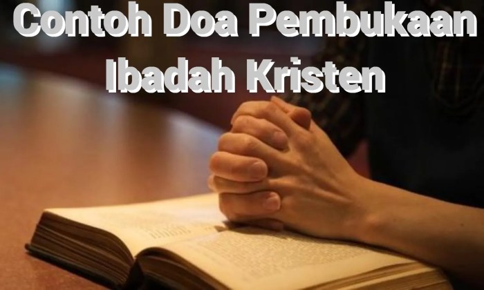 Cara doa pembukaan ibadah
