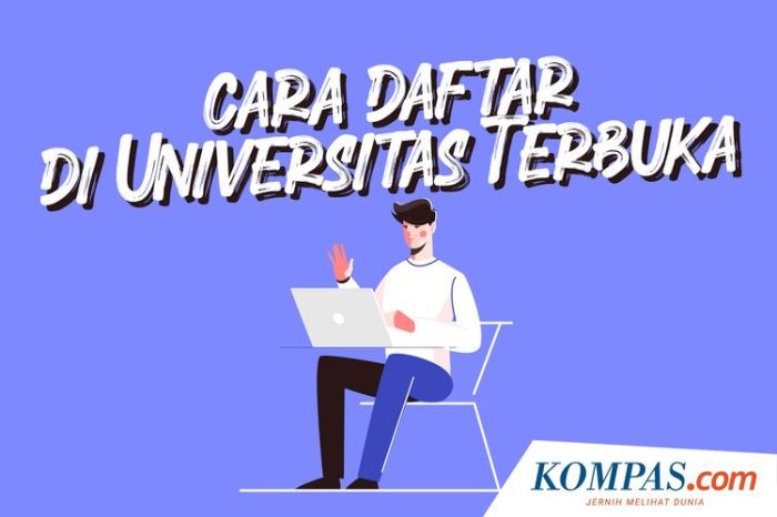 Cara daftar di universitas terbuka