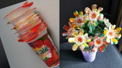 Cara membuat kerajinan tangan dari barang bekas botol aqua