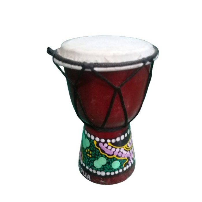 Alat musik tifa yang berasal dari papua dimainkan dengan cara