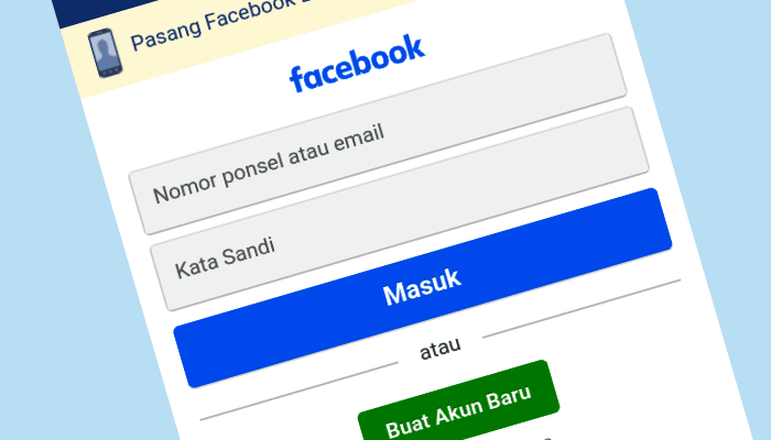 Cara membuat akun kenangan fb