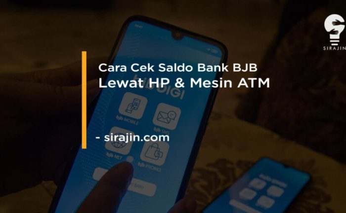Cara cek rekening bjb lewat hp
