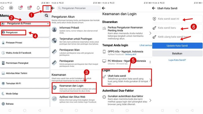 Cara melihat kata sandi facebook di hp