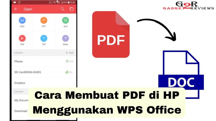 Cara membuat cv pdf di hp