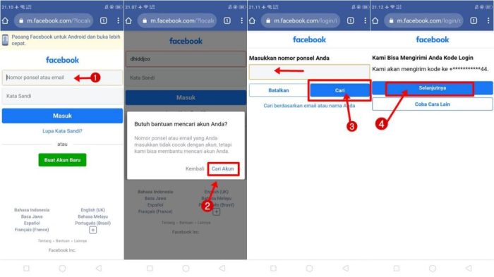 Cara memulihkan akun fb yang dikunci