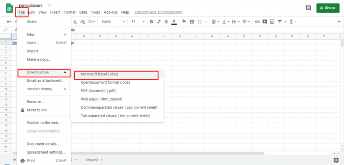 Cara hilangkan password di excel