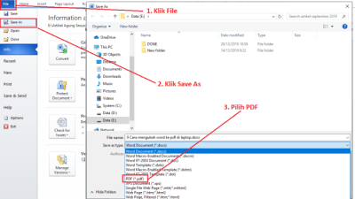 Cara konversi word ke excel