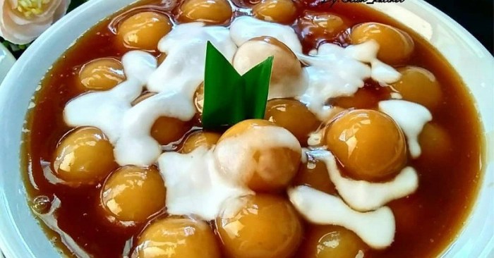 Cara bikin bubur candil dari ubi
