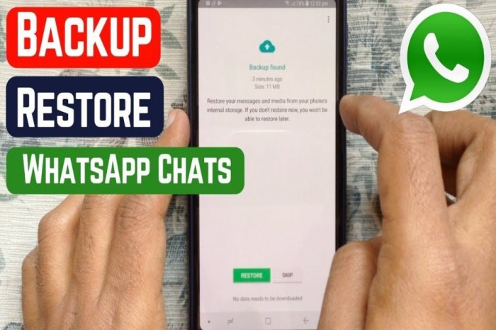Cara memulihkan data wa yang terhapus
