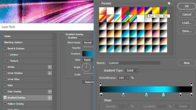Cara membuat gradient transparan di illustrator