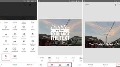 Cara membuat tulisan di kamera