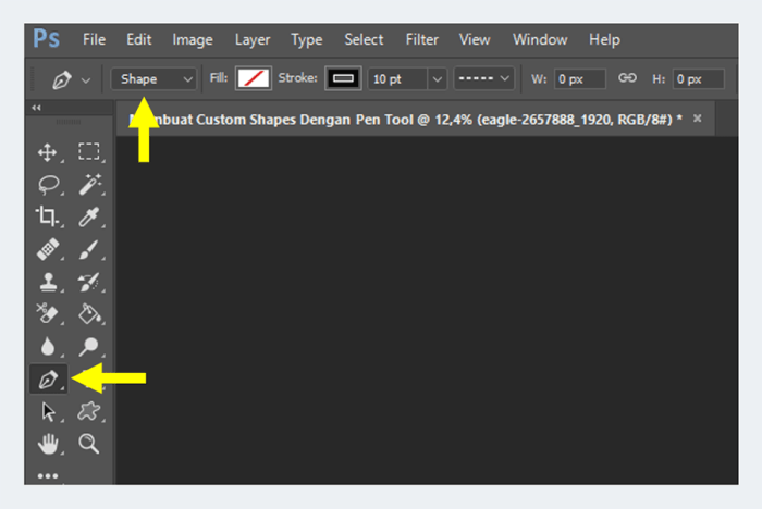 Cara membuat shape bergelombang di photoshop