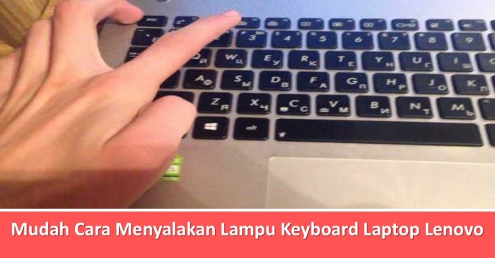 Cara nyalain lampu keyboard laptop