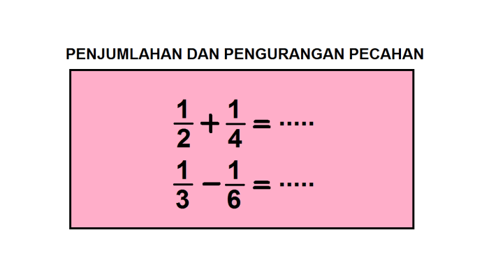 Cara mengali pecahan biasa