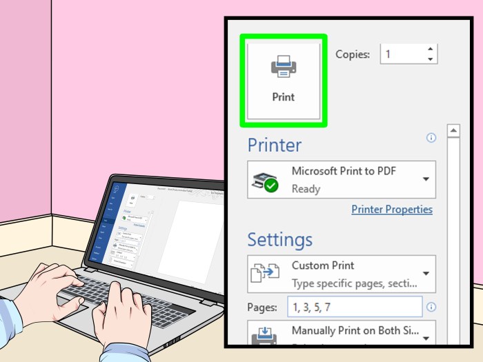 Cara setting print bolak balik