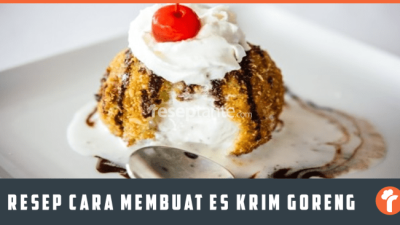 Cara membuat semprong es krim