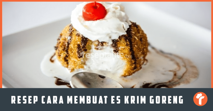 Cara membuat semprong es krim