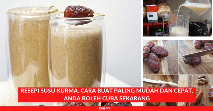 Susu kurma cocok buka puasa praktis
