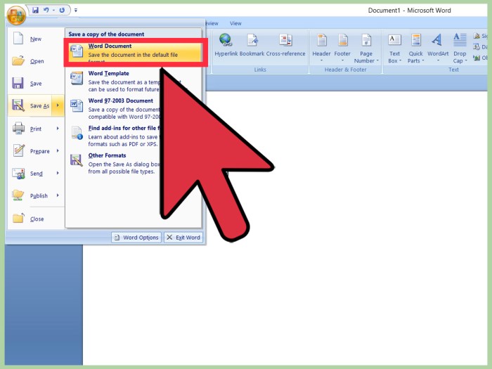 Cara memakai microsoft word