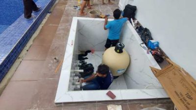 Kolam renang pasir paling mengganti tepat