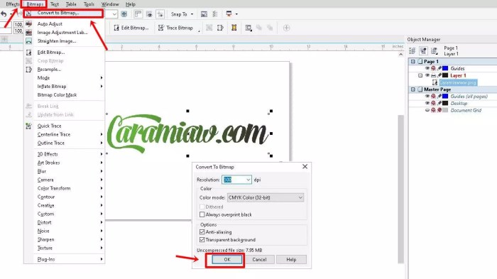 Tulisan melingkar coreldraw corel teks