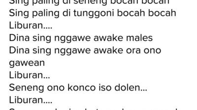 Geguritan bahasa jawa tema pendidikan