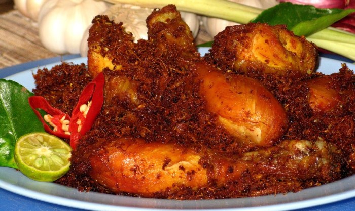 Cara membuat ayam kremes laos