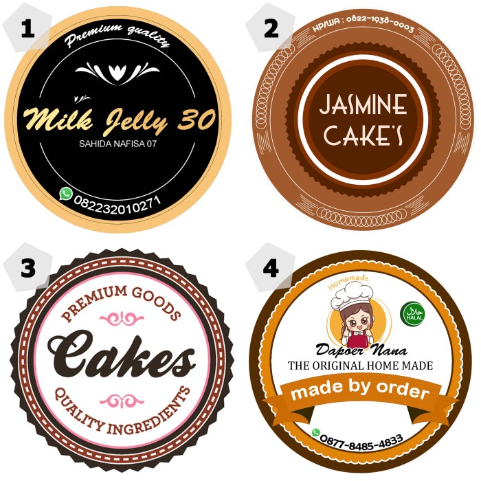 Cara membuat desain stiker kue