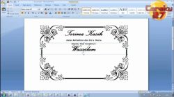 Cara Mudah Membuat Desain Kartu Ucapan Menarik di Microsoft Word