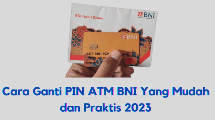 Cara ganti pin bni
