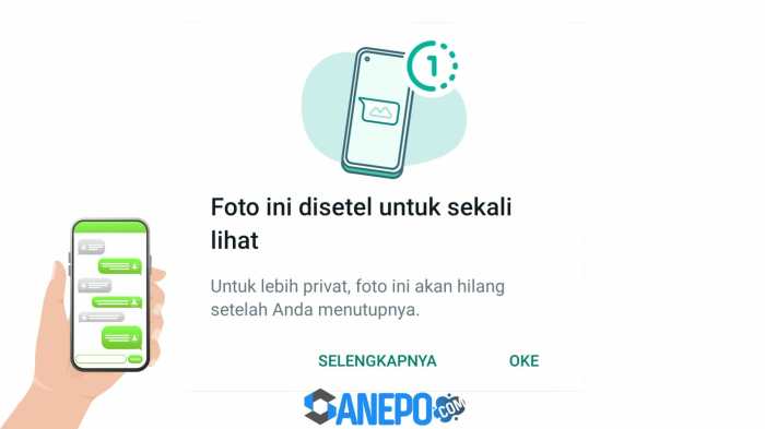 Cara melihat kembali view once di whatsapp