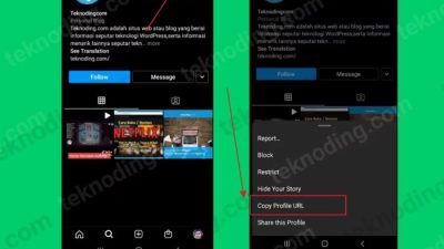 Cara melihat link url instagram kita