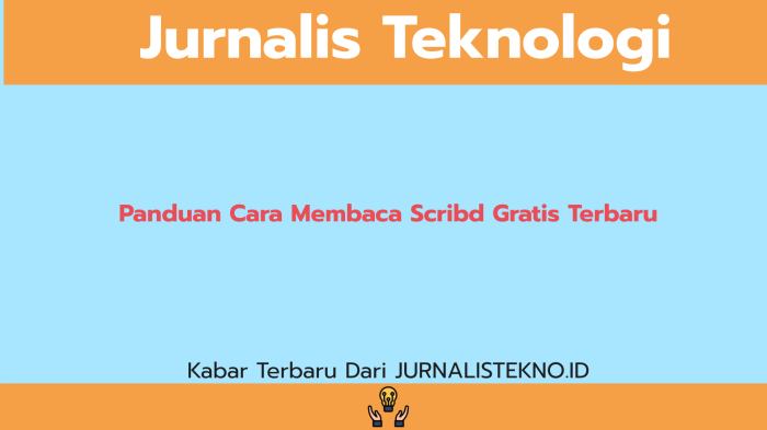 Cara membaca gratis di scribd