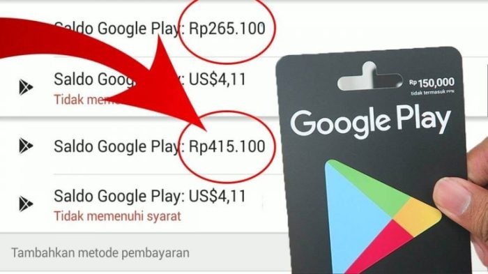 Cara membeli gift card play store