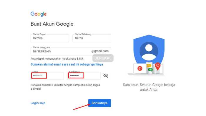 Cara masuk akun google hp baru