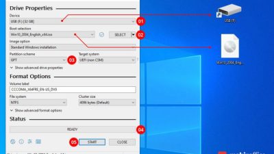 Cara instal rufus di flashdisk