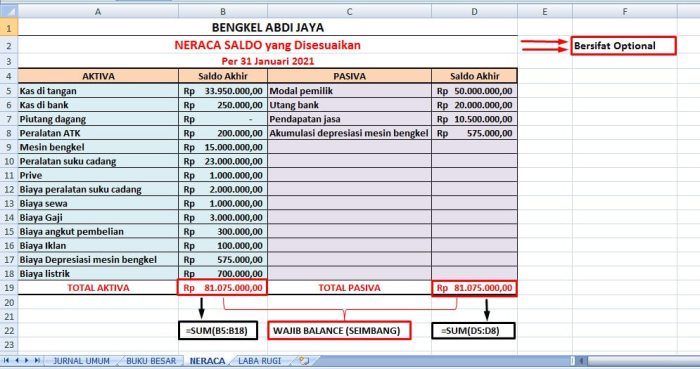 Cara membuat buku kas kecil di excel